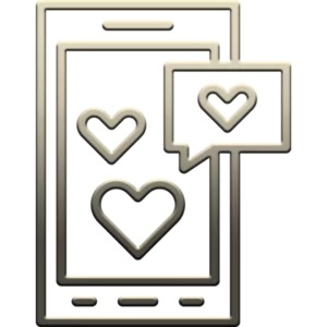 picto phone love